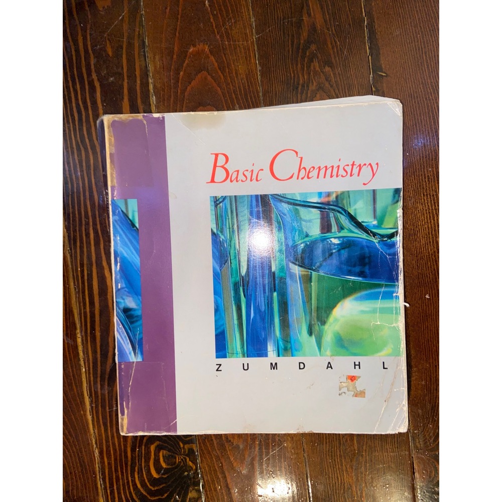 Basic Chemistry Steven Zumdahl 1991 Softcover Textbook ISBN 0669269336